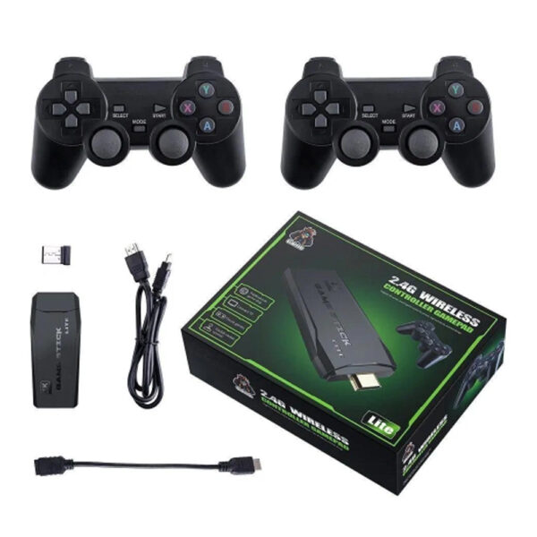 GAME STICK LITE 4K COM 2 CONTROLES