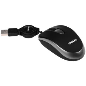 MOUSE USB SATE A-80 CABO RETRATIL PRETO