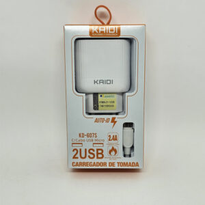 CARREGADOR DE CELULAR KAIDI KD-607S V8 2.4A