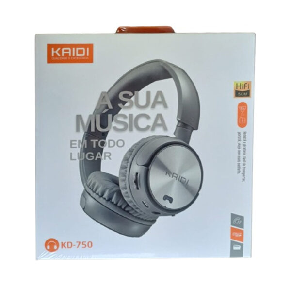 FONE DE OUVIDO KAIDI KD-750 BLUETOOTH