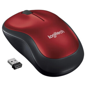 MOUSE SEM FIO LOGITECH M185 VERMELHO