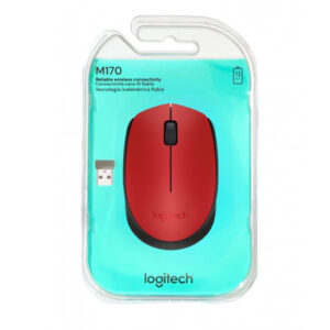 MOUSE SEM FIO LOGITECH M170 VERMELHO