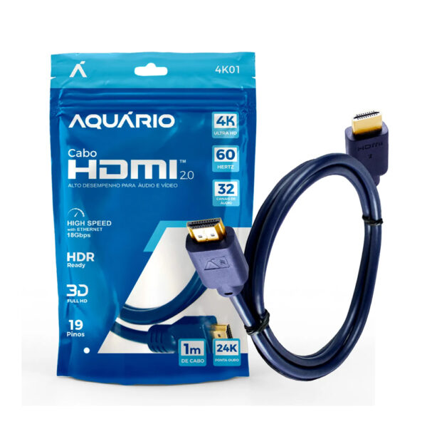 CABO HDMI AQUARIO 1 METRO 4K01