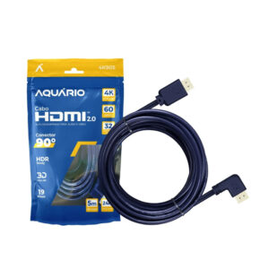 CABO HDMI AQUARIO 5 METROS 4K905 90°