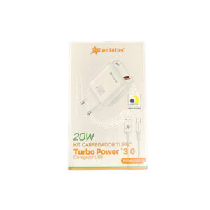 CARREGADOR DE CELULAR PEINING PEI-QC502-3 20W TIPO C