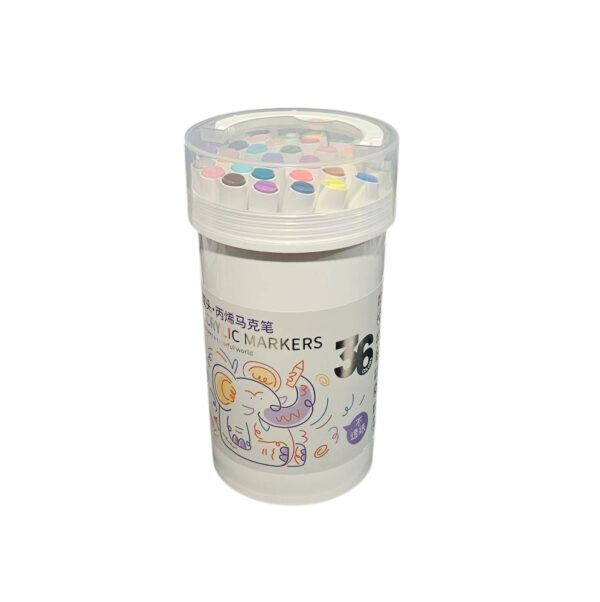 CANETINHA KIT 36 UND. ACRYLIC MARKERS NO.698