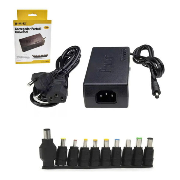CARREGADOR UNIVERSAL PARA NOTEBOOK B-MAX AB019