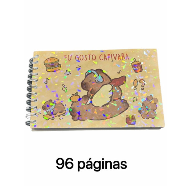 LIVRO DE COLORIR CAPA DURA COM MOLA 96 FOLHAS