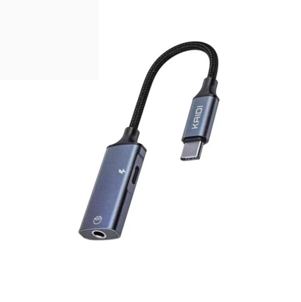 ADAPTADOR TIPO C FONE E CARREGADOR KAIDI KD-167