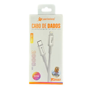 CABO USB PEINING PEI-J28L TIPO C PARA IPHONE 30W 2M