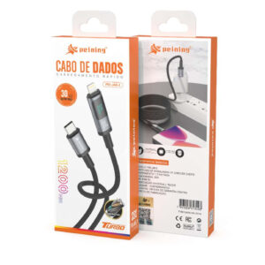 CABO USB PEINING PEI-J46-1 TIPO C PARA IPHONE 30W 1,2M