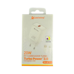 CARREGADOR DE CELULAR PEINING PEI-QC16-2 20W IPHONE