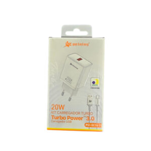 CARREGADOR DE CELULAR PEINING PEI-QC16-3 20W TIPO C
