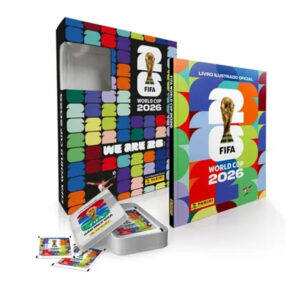 ALBUM COPA DO MUNDO 2026 CAPA DURA KIT LATA +30 FIG.