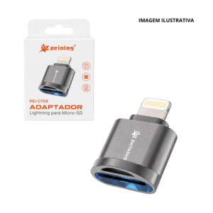 ADAPTADOR CARTÃO DE MEMORIA PEINING PEI-CT09 IPHONE
