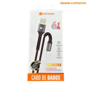 CABO USB PEINING PEI-J124-2 PARA IPHONE 6A 1M