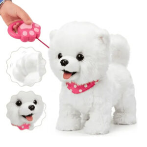 BRINQUEDO CACHORRO PELUCIA ANDA E LATE