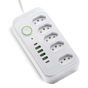 FILTRO DE LINHA POWER SOCKET 5 TOMAS + USB / USB C