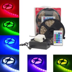 FITA DE LED RGB KAPBOM KAP-5050 COM FONTE E CONTROLE