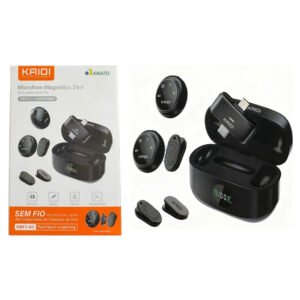 MICROFONE DE LAPELA KAIDI KMF1-AC TIPO C E IPHONE