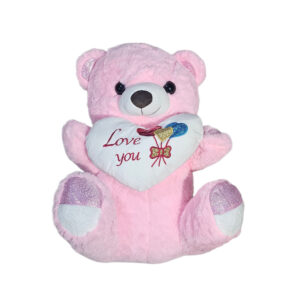 PELUCIA URSO COM CORAÇÃO LOVE YOU 40CM SL-W49
