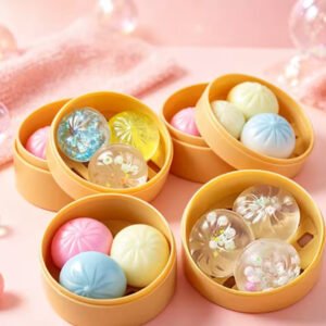BRINQUEDO ANTI STRESS SQUISHY STEAMED 3 MINI CAIXINHA