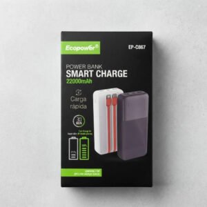 CARREGADOR PORTATIL ECOPOWER EP-C867 22000MAH