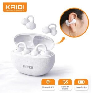 FONE DE OUVIDO SEM FIO KAIDI KNC4201 BRANCO